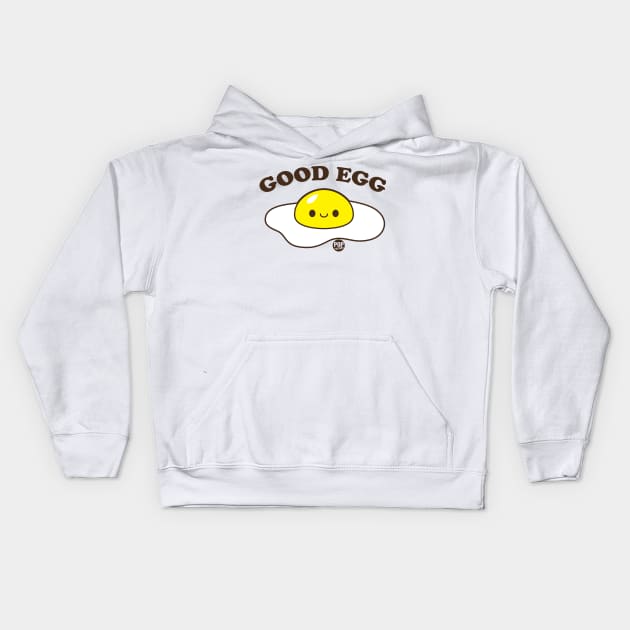 GOOD EGG Kids Hoodie by toddgoldmanart